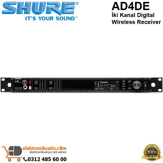 Shure AD4DE Digital Wireless Receiver