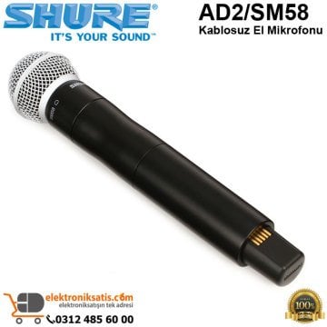 Shure AD2/SM58 Kablosuz El Mikrofonu
