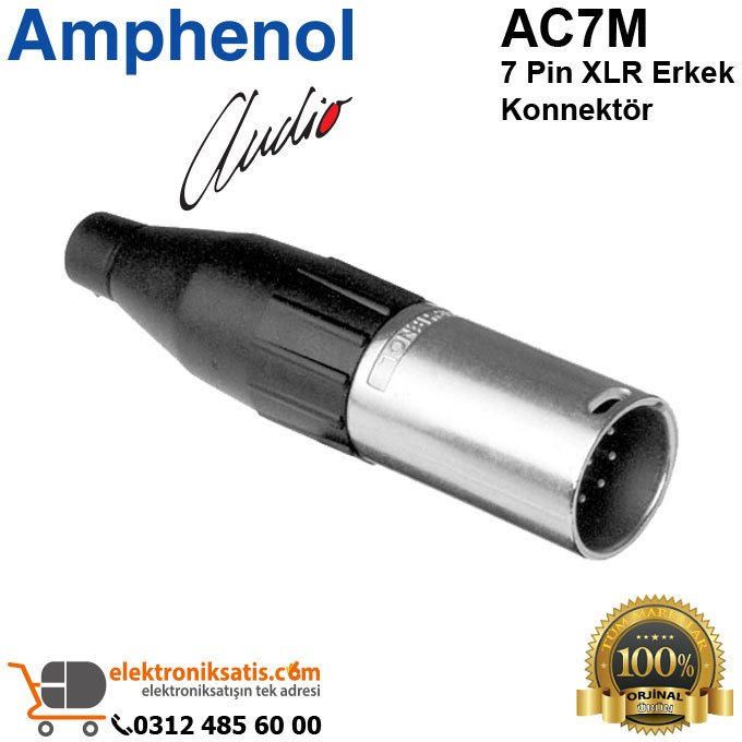 Amphenol AC7M 7 Pin XLR Erkek Konnektör