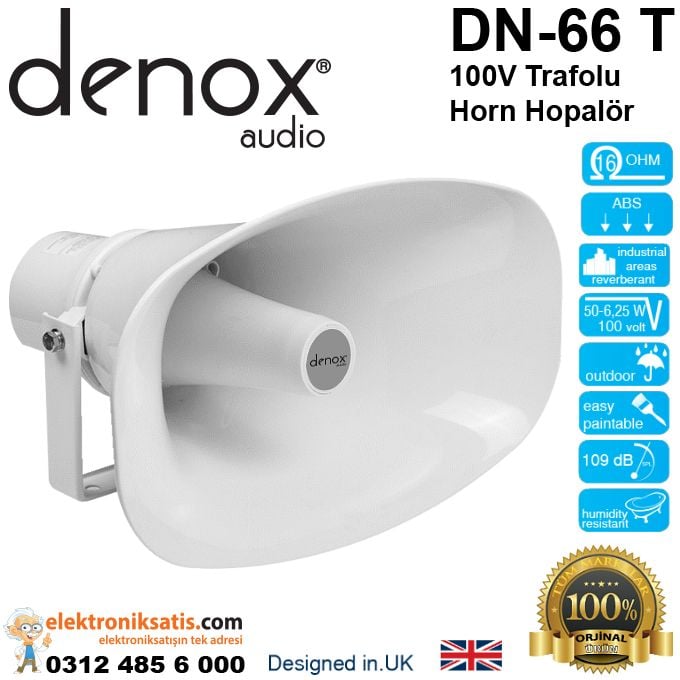 Denox DN-66 T 100V Trafolu Horn Hoparlör