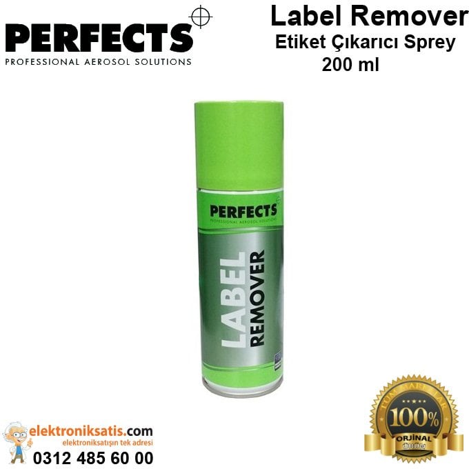 Perfects Label Remover Etiket Çıkarıcı Sprey 200 ml x 6 adet