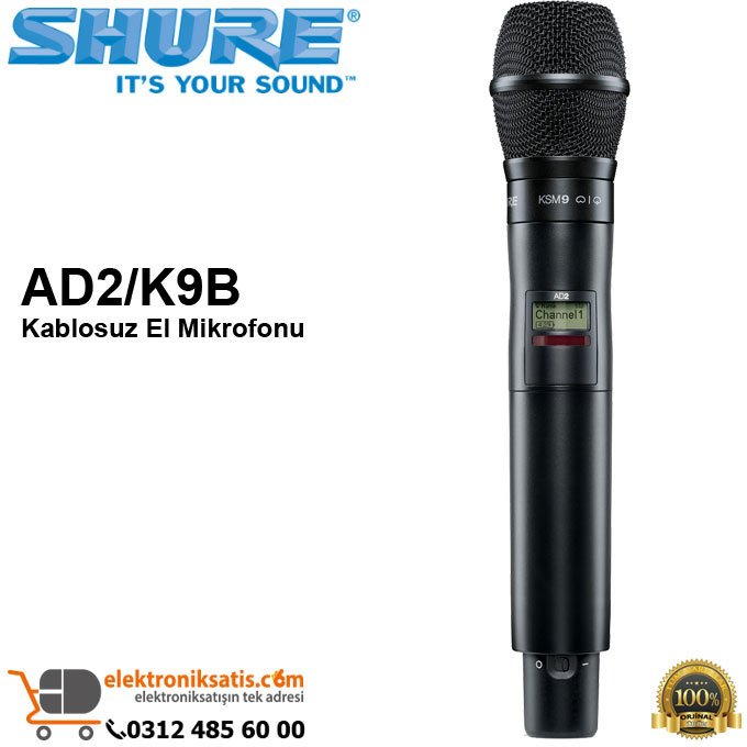 Shure AD2/K9B Kablosuz El Mikrofonu