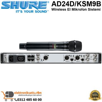 Shure AD24D/KSM9B Wireless El Mikrofon Sistemi