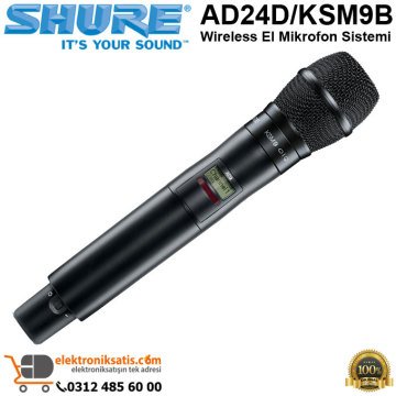 Shure AD24D/KSM9B Wireless El Mikrofon Sistemi