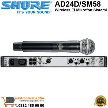 Shure AD24D/SM58 Wireless El Mikrofon Sistemi