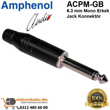 Amphenol ACPM-GB 6.3 mm Mono Erkek Jack Konnektör