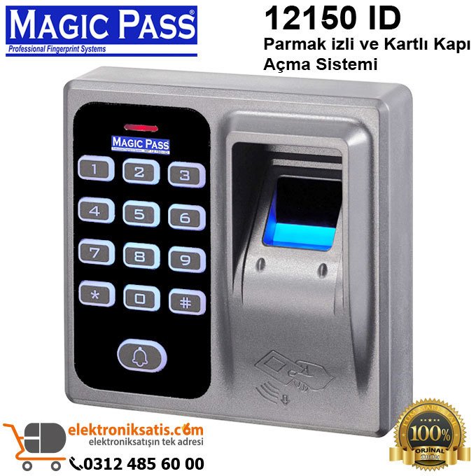 Magic Pass 12150 ID Parmak İzli ve Kartlı Geçiş Kontrol Cihazı