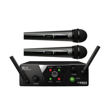 AKG WMS40 Mini Dual Vocal HT 40 El Tipi Telsiz Mikrofon