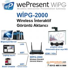 Wepresent Wipg-2000 Wireless İnteraktif  Görüntü Aktarıcı