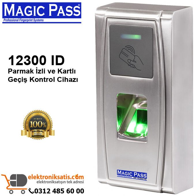 Magic Pass 12300 ID Parmak İzli ve Kartlı Geçiş Kontrol Cihazı