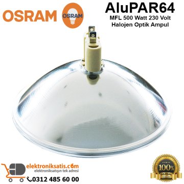 Osram aluPAR64 MFL 500 Watt 230 Volt Halojen Optik Ampul