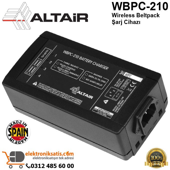 Altair WBPC-210 Wireless Beltpack Şarj Cihazı