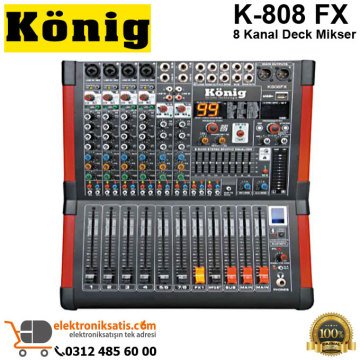 König K-808 FX 8 Kanal Deck Mikser