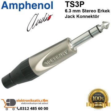 Amphenol TS3P 6.3 mm Stereo Erkek Jack Konnektör