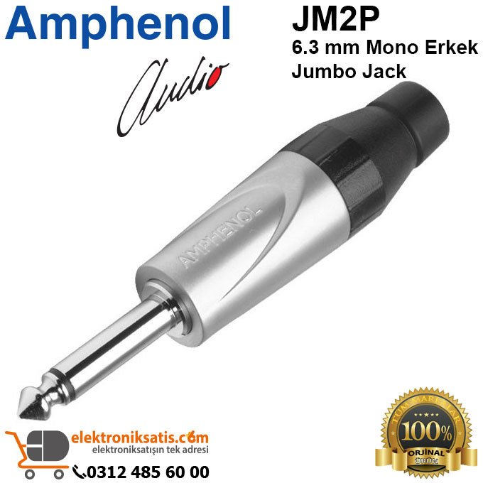 Amphenol JM2P 6.3 mm Mono Erkek Jumbo Jack