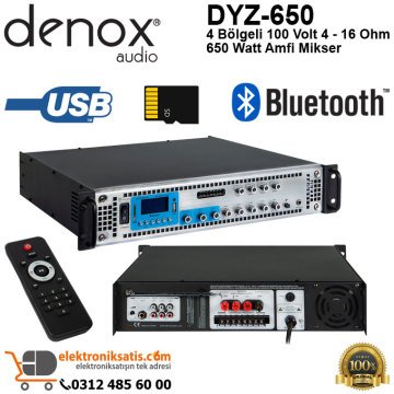 Denox DYZ-650 100V 650 Watt 4 Bölgeli Anfi