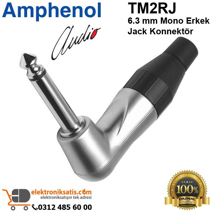 Amphenol TM2RJ 6.3 mm Mono Erkek Jack Konnektör