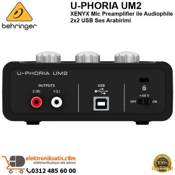 Behringer U-Phoria UM2 USB Mikrofon Ses Kartı