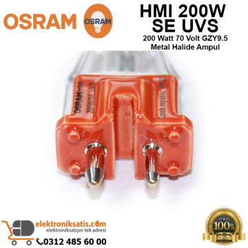 Osram HMI 200W SE UVS 200 Watt 70 Volt GZY9.5 Metal Halide Ampul