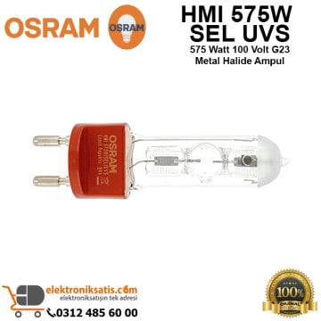 Osram HMI 575W SEL UVS 575 Watt 100 Volt G23 Metal Halide Ampul