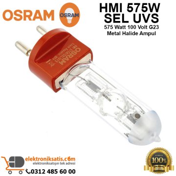 Osram HMI 575W SEL UVS 575 Watt 100 Volt G23 Metal Halide Ampul