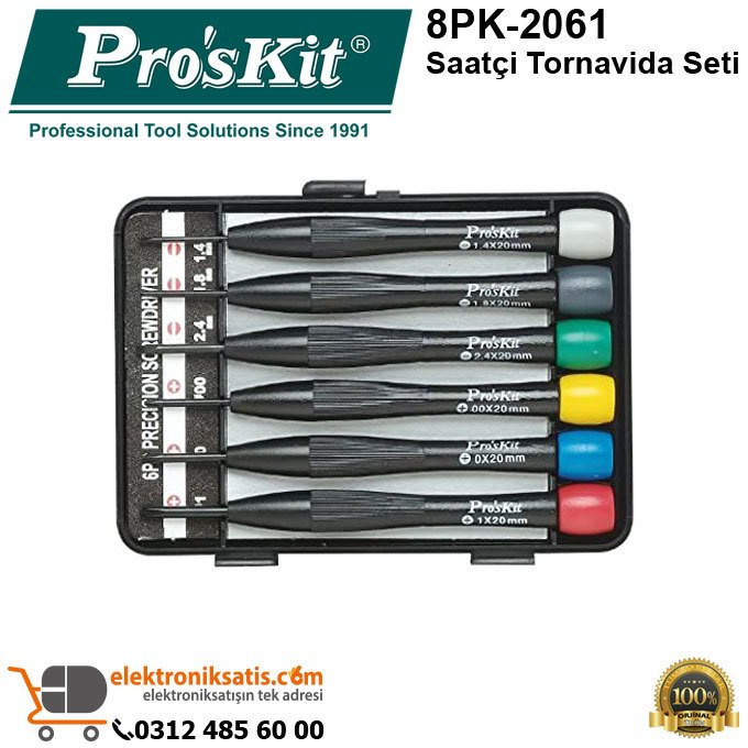 Proskit 8PK-2061 Saatçi Tornavida Seti