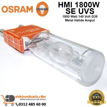 Osram HMI 1800W SE UVS 1800 Watt 140 Volt G38 Metal Halide Ampul