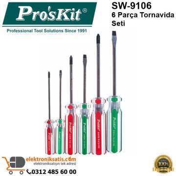 Proskit SW-9106 6 Parça Tornavida Seti