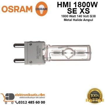 Osram HMI 1800W SE XS 1800 Watt 140 Volt G38 Metal Halide Ampul