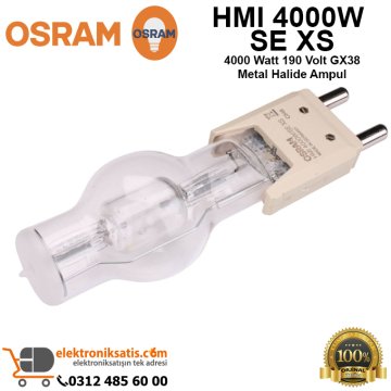 Osram HMI 4000W SE XS 4000 Watt 190 Volt GX38 Metal Halide Ampul