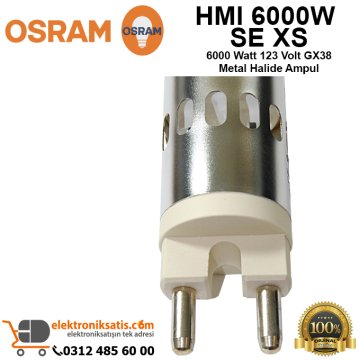 Osram HMI 6000W SE XS 6000 Watt 123 Volt GX38 Metal Halide Ampul