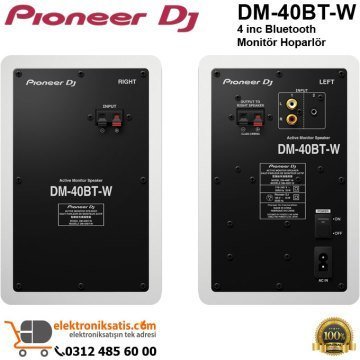 Pioneer Dj DM-40BT-W 4 inc Bluetooth Monitör Hoparlör