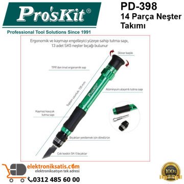 Proskit PD-398 14 Parça Neşter Takımı