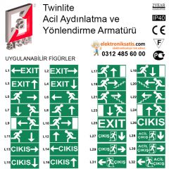 Arsel Twinlite Acil Aydınlatma ve Yönlendirme Armatürü