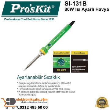 Proskit SI-131B 80W Isı Ayarlı Havya