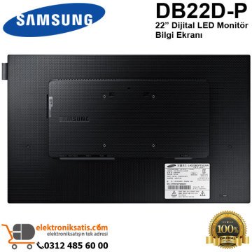 Samsung DB22D-P 22 inc Dijital LED Monitör Bilgi Ekranı