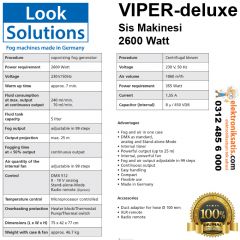 Look VIPER-Deluxe Sis Makinası 2600 Watt