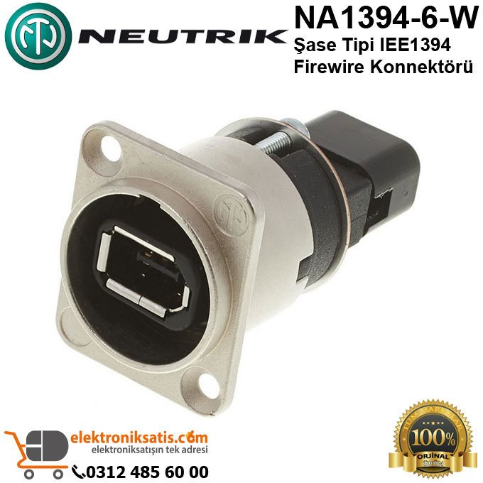 Neutrik NA1394-6-W Şase Tipi IEE1394 Firewire Konnektörü