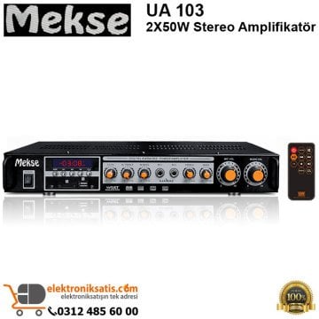 Mekse UA 103 2X50W Stereo Amplifikatör