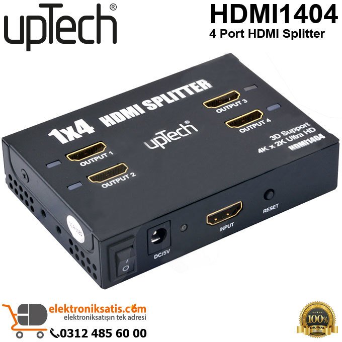 upTech HDMI1404 4 Port HDMI Splitter