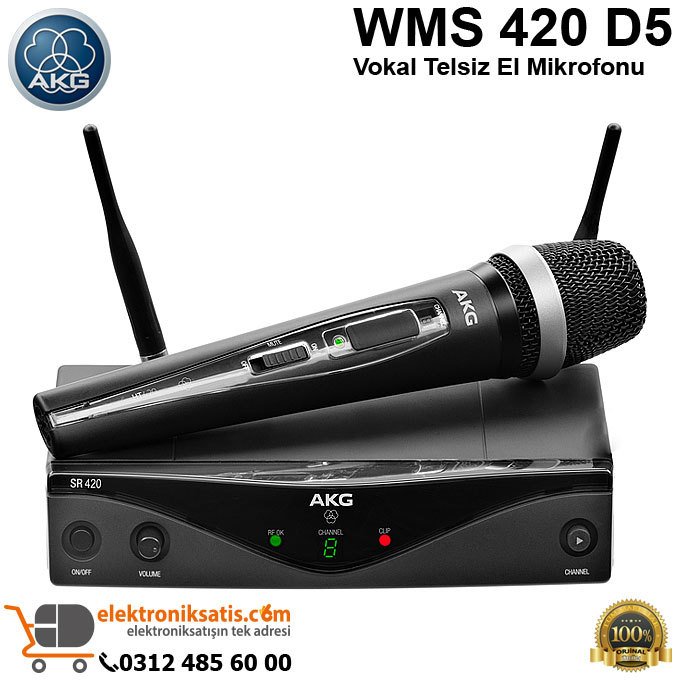 AKG WMS 420 D5 Vokal Telsiz El Mikrofonu