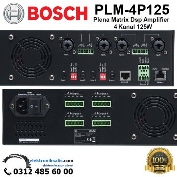 BOSCH PLM-4P125 Plena Matrix Dsp Amplifier 4 Kanal 125W