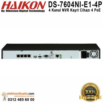 Haikon DS-7604NI-E1-4P 4 Kanal NVR Kayıt Cihazı 4 PoE