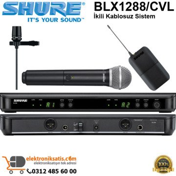 Shure BLX1288E/CVL İkili Kablosuz Sistem