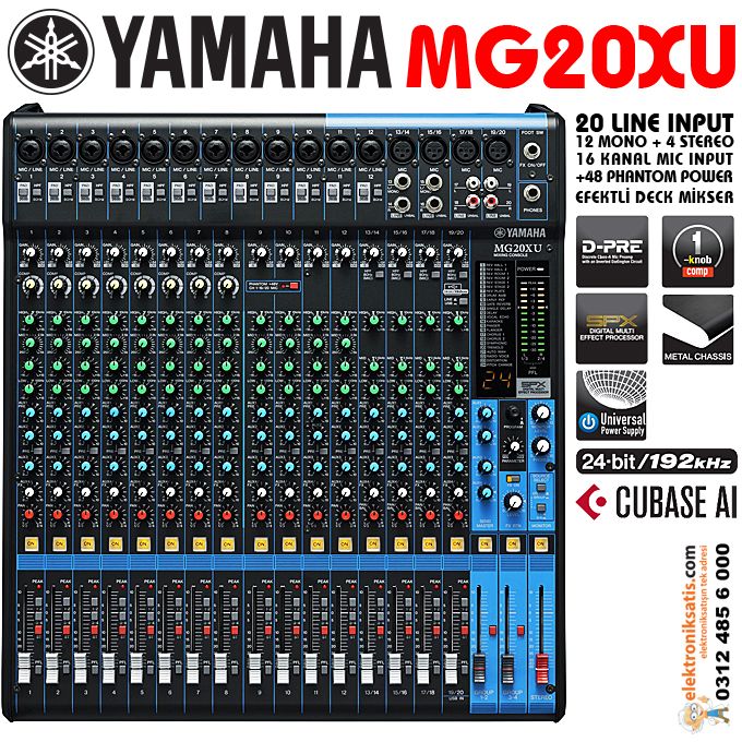 Yamaha MG20XU USB 20 Kanal Mikser