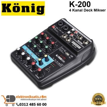 König K-200 4 Kanal Deck Mikser