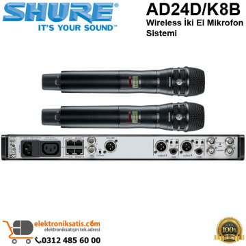 Shure AD24D/K8B Wireless iki El Mikrofon Sistemi