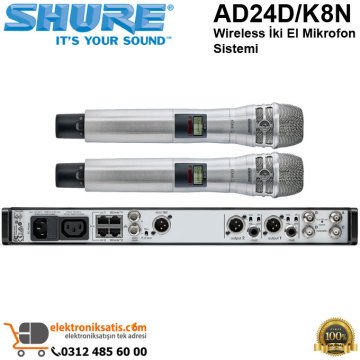 Shure AD24D/K8N Wireless iki El Mikrofon Sistemi