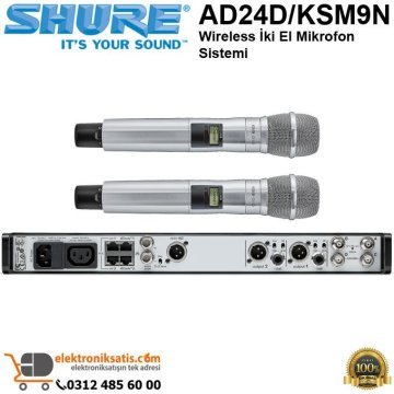 Shure AD24D/KSM9N Wireless iki El Mikrofon Sistemi