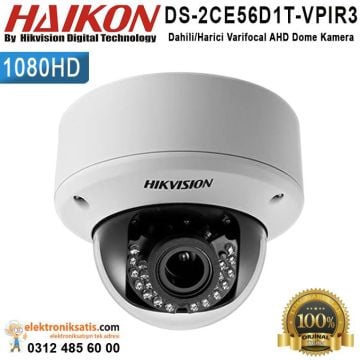 Haikon DS-2CE56D1T-VPIR3 Dahili/Harici Varifocal AHD Dome Kamera